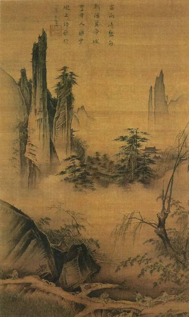 白雪石山水画是什么皴法,山水画皴法教程梅花画法