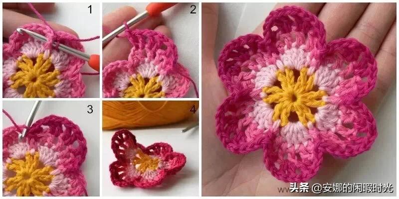 曼陀罗毯子编织教程,苏菲花园曼陀罗毯子钩法高清图解