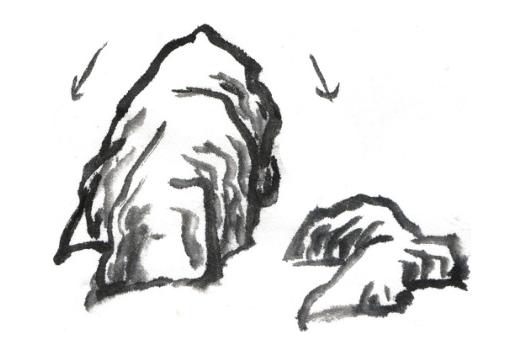 山石的常用皴法重点介绍,山石的常用皴法