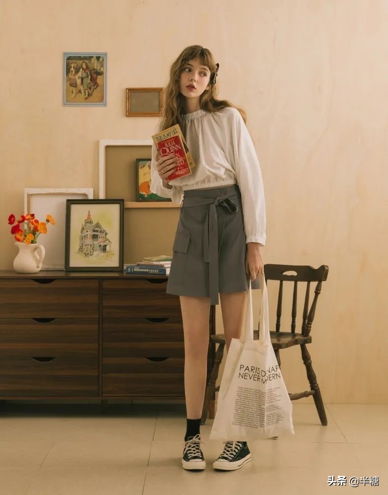 韩剧女主的穿搭连衣裙,韩剧女主穿条纹衬衫