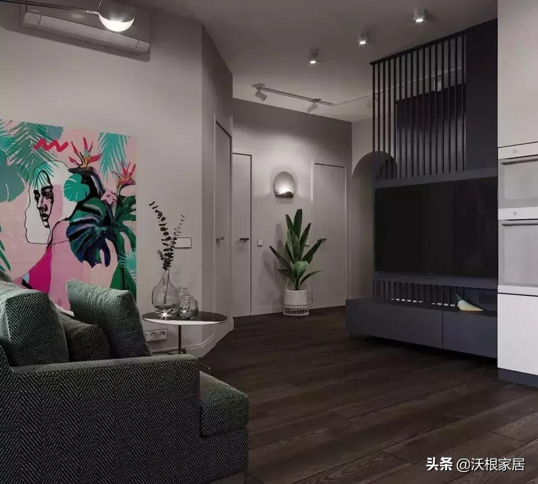 手枪式房子户型,手枪型户型设计两室一厅