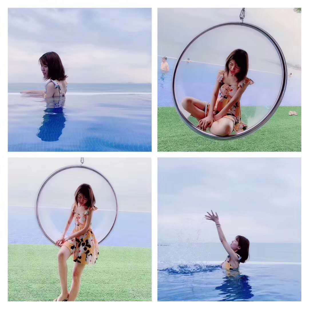 惠州双月湾网红无边际游泳池,惠州大亚湾泡泡海岸