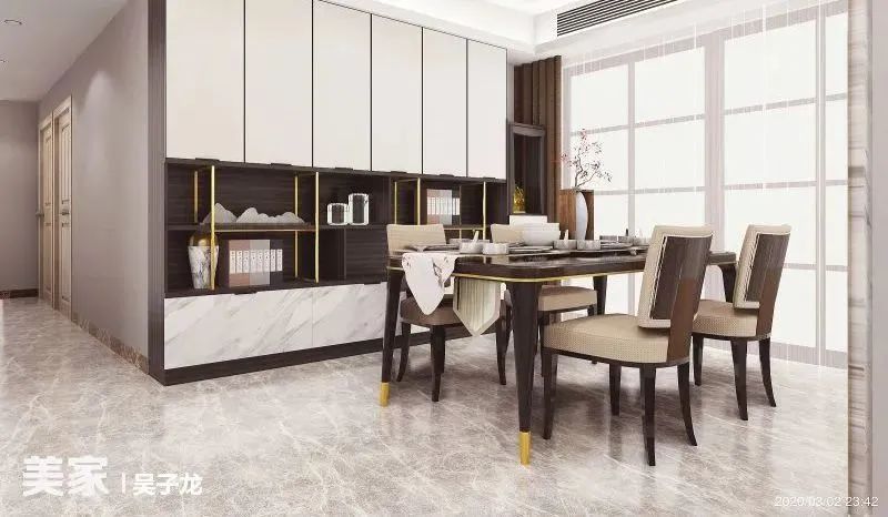 好看的客餐厅效果图,60平方客餐厅一体装修效果图大全