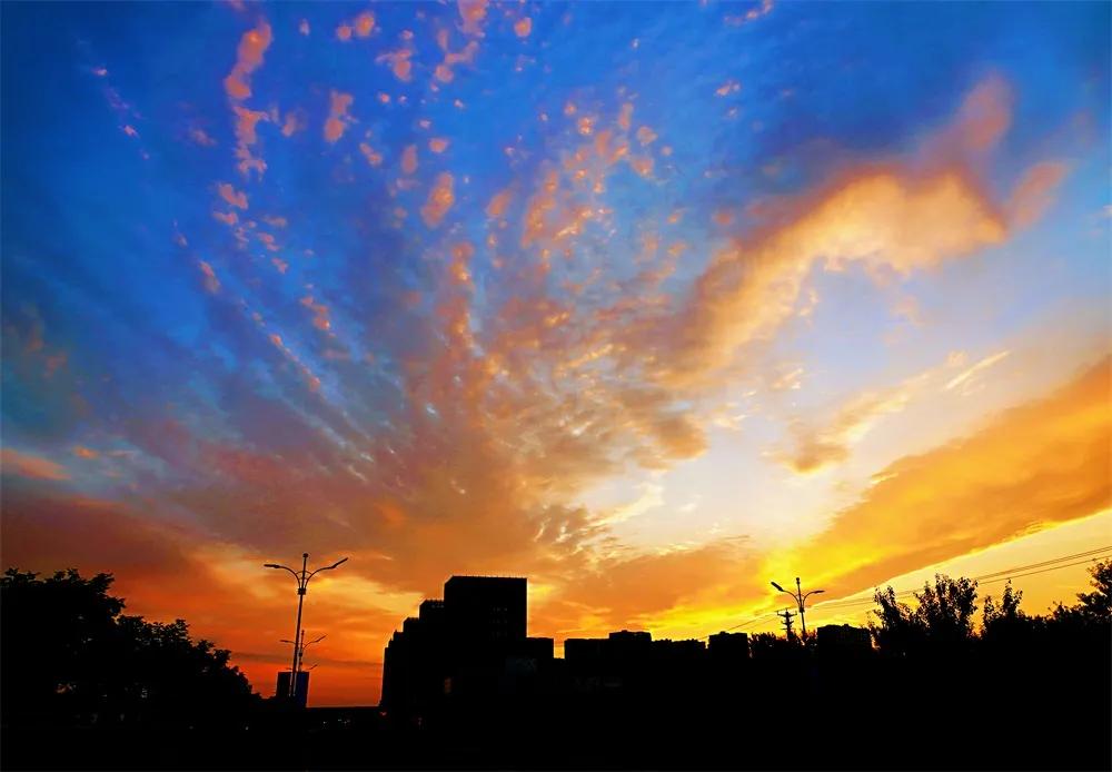 北京房山长阳商圈夜景航拍,北京市房山区航拍夜景