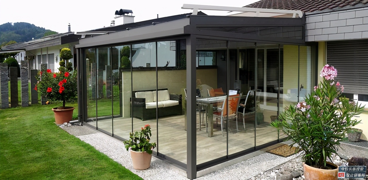 别墅庭院阳光房2023最新款设计,庭院阳光房设计