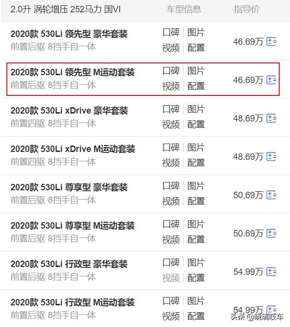 20款宝马530li领先m运动多少钱,23款宝马530li领先m最新落地价