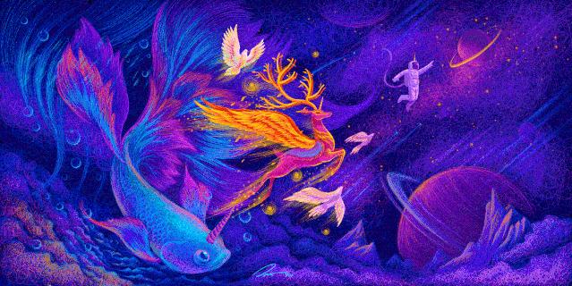 描摹梦境的魔术师,靠画“圈圈”火遍全网