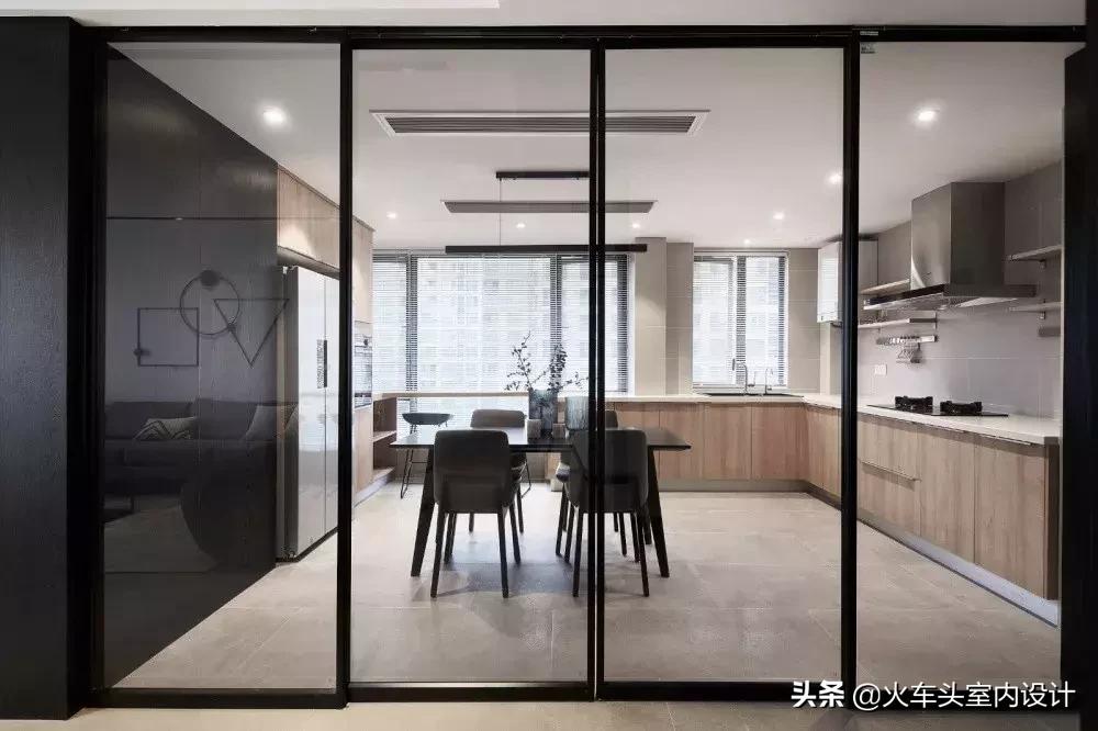 轻奢超大推拉门图片大全,三米极简推拉门