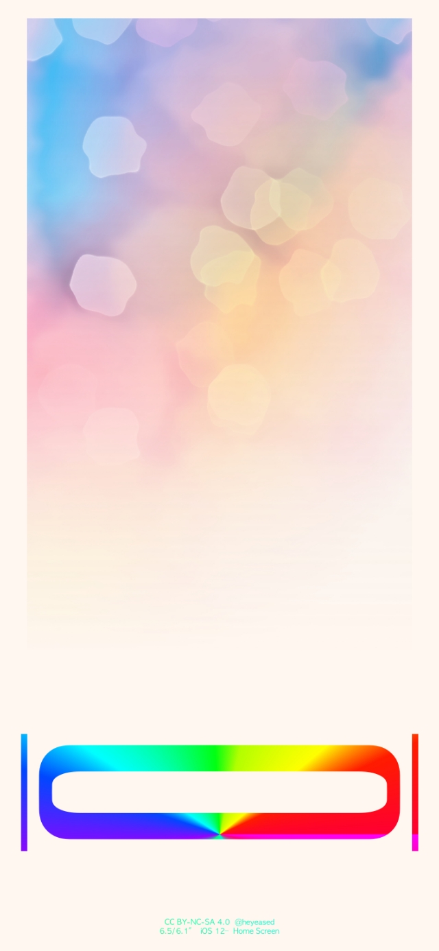 苹果12彩色边框壁纸,苹果手机壁纸主屏幕和锁屏套图