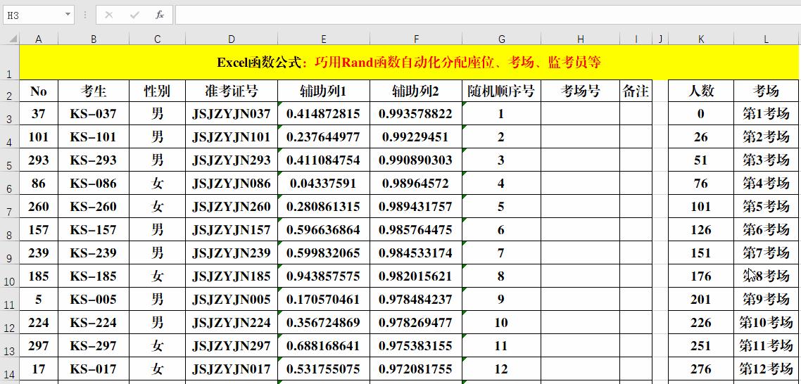 excelrand函数可以生成随机数,excel中随机函数rand使用方法