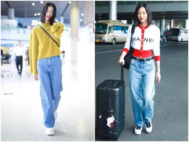 男生宽松束腿裤如何搭配上衣,显瘦直筒宽松裤子女上衣搭配什么