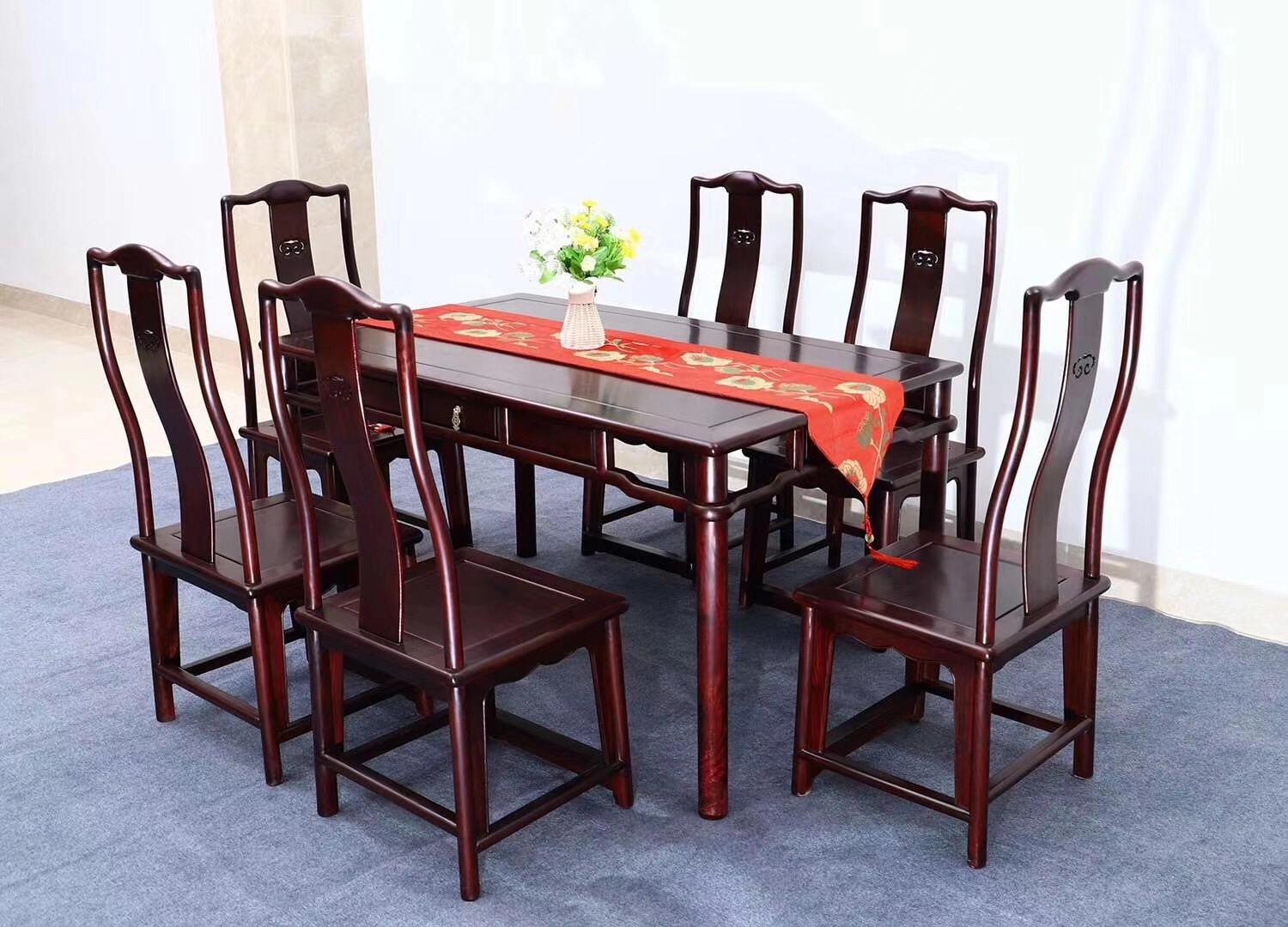 圆餐桌十三件套,明式圆餐桌七件套