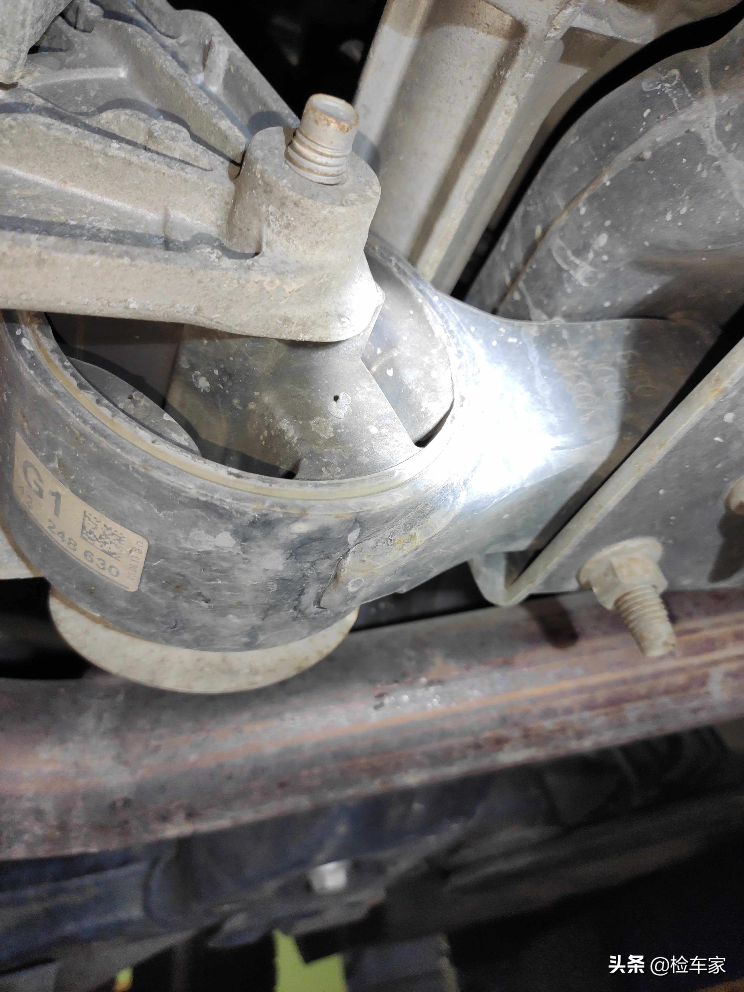 东北客户异地委托检测别克英朗，车尾焊接不敢买，客户：怕冻掉了