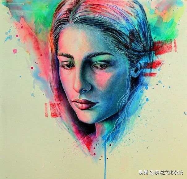 水彩墨色,水彩画用六种颜色画风景