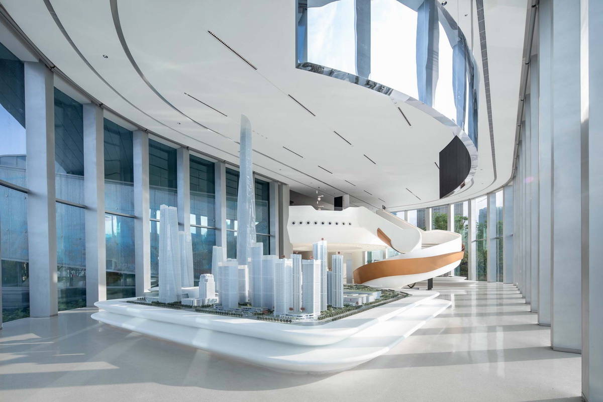 茗软云资料软件:深圳世茂深港国际中心展示馆/水石设计