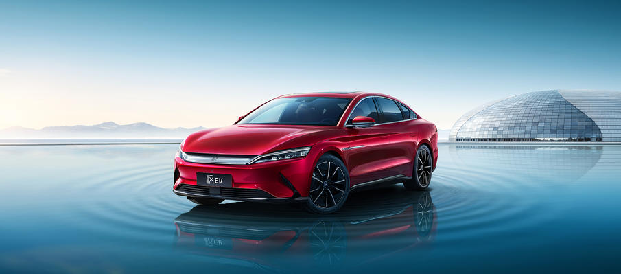 比亚迪汉ev丹拿版,汉丹拿极光蓝