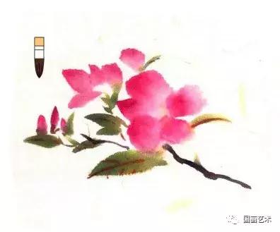 教你画好5个瓣!从笔尖到笔根画好桃花,这样画真的太简单了!