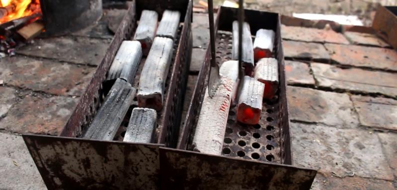 自制大型烧烤机,自制野外烤全鸡