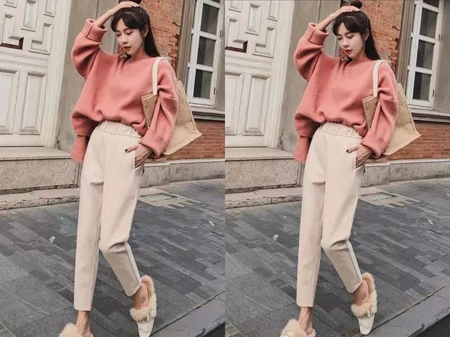 高端大气冬季毛呢裤高个子穿气质,冬天穿九分毛呢裤该怎么搭配鞋子