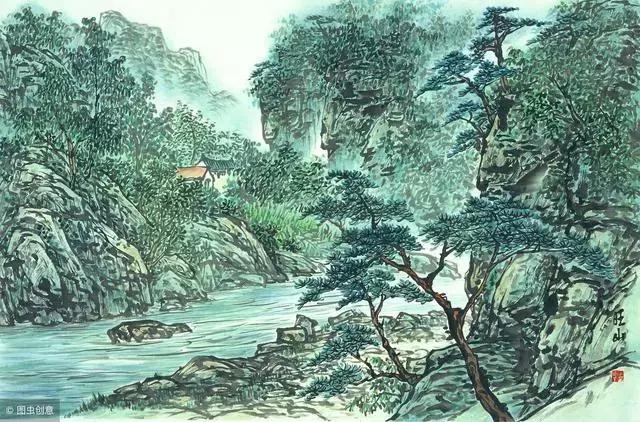 山水画口诀顺口溜,山水画法口诀大全