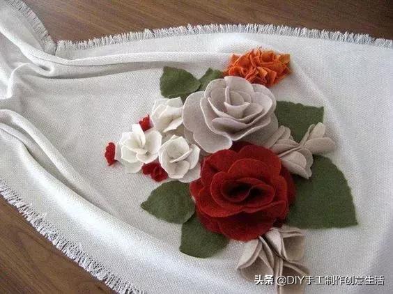 不织布手工花朵diy图册,制作不织布diy手工小花