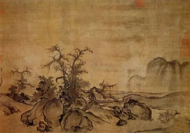 白雪石山水画是什么皴法,山水画皴法教程梅花画法