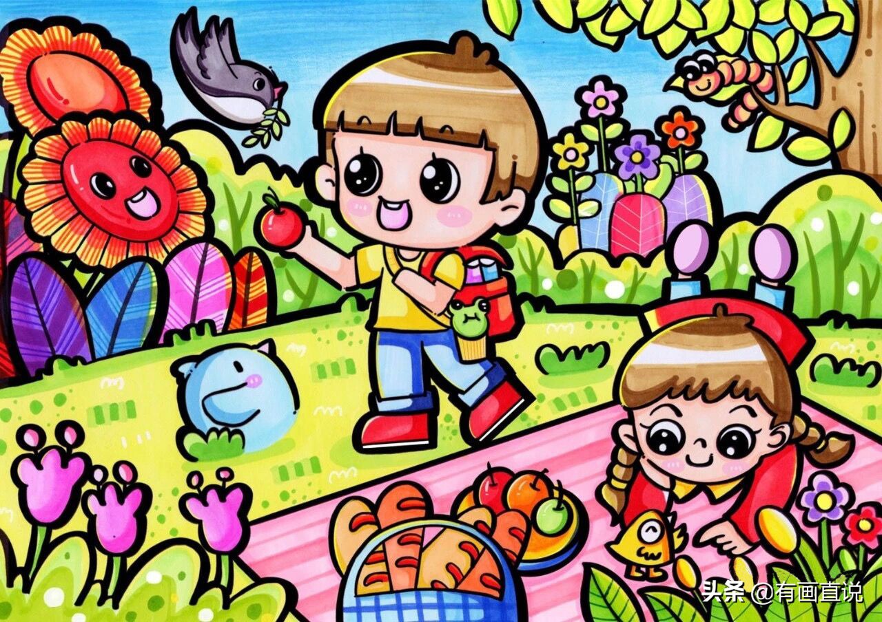 儿童创意画9-12岁,儿童创意画7-8岁创意画入门教程