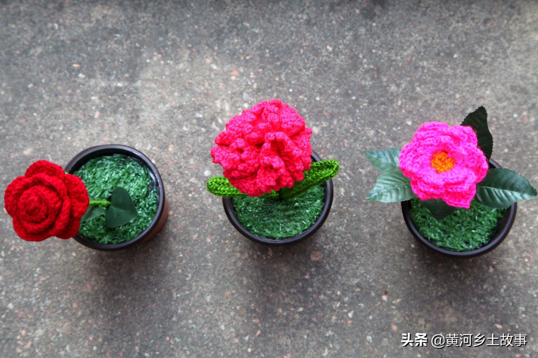 农民大姐手工编织视频,手工编织草花盆全过程