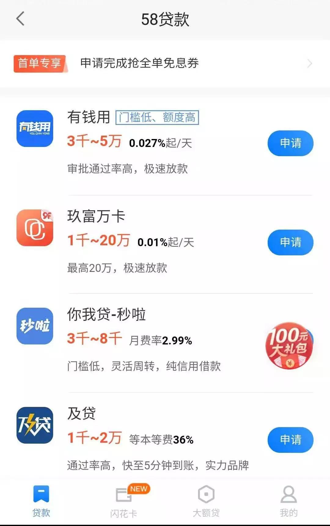 两倍高利贷!曝58同城现金贷利率超70%