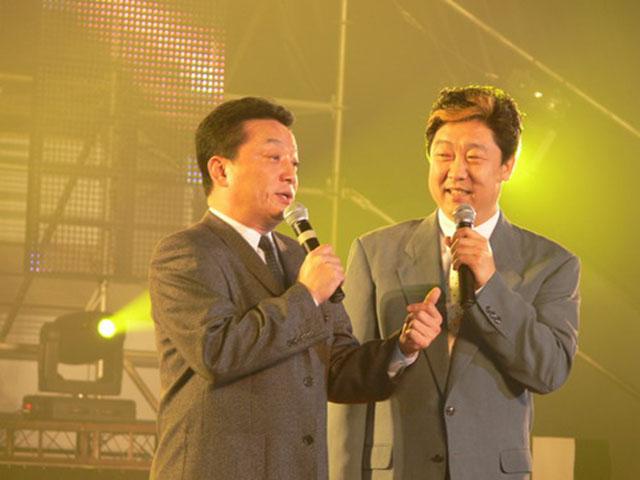 相声演员王平与李伯祥,李伯祥王平相声大会
