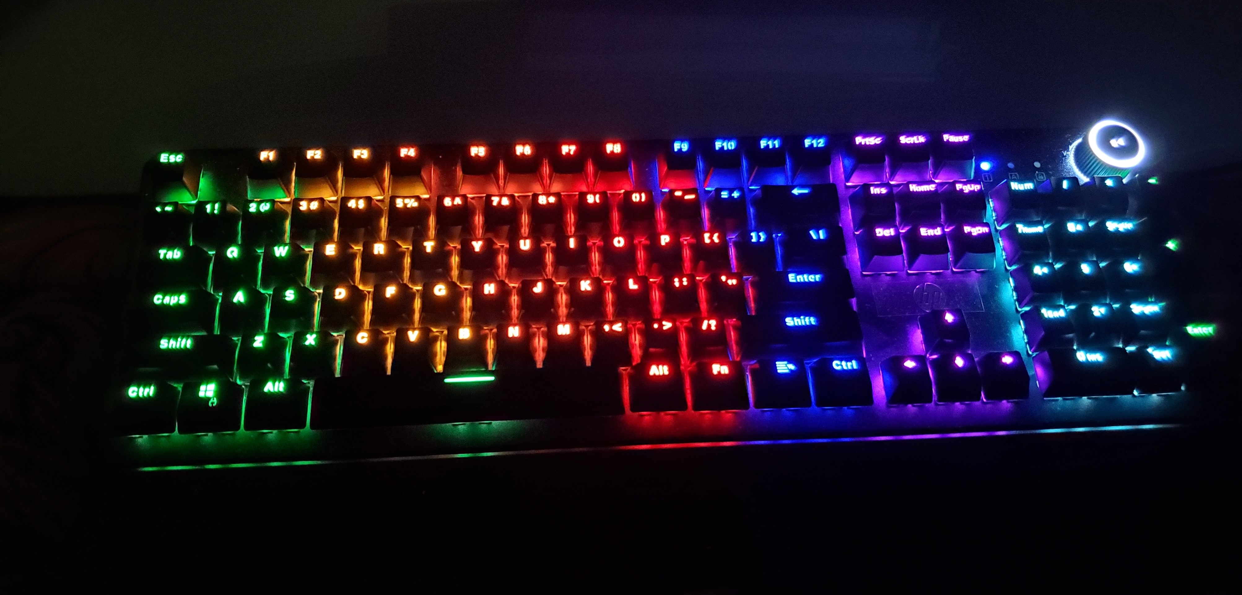 惠普机械键盘只亮方向键,惠普朋克机械键盘评测