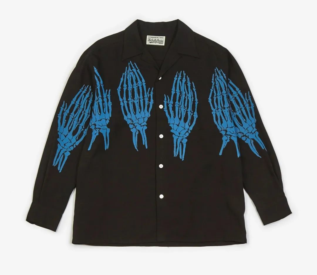 日系复古长袖衬衫,复古绣花领长袖