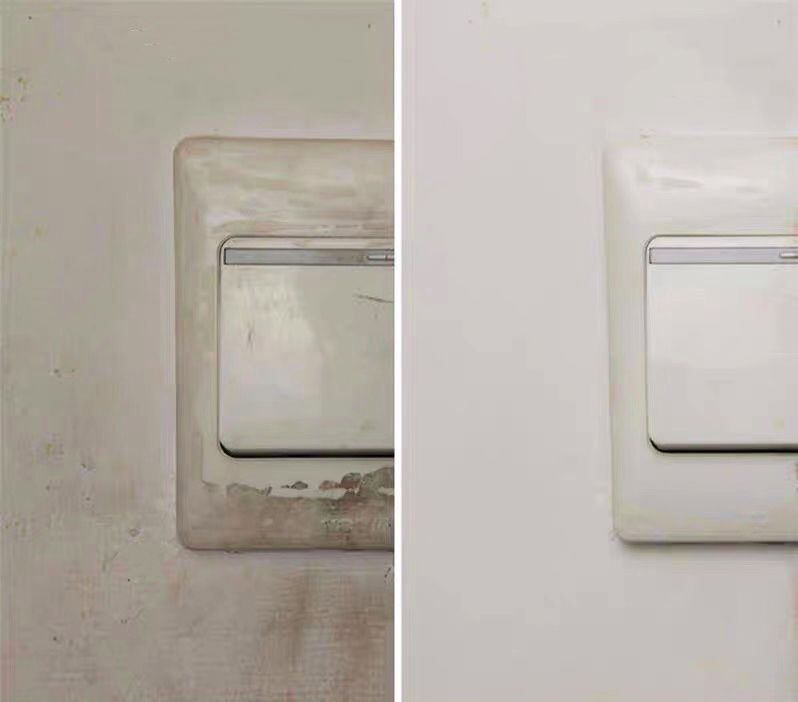 喷墙的白墙脏了怎么弄,白色墙体脏了一点怎么刷干净