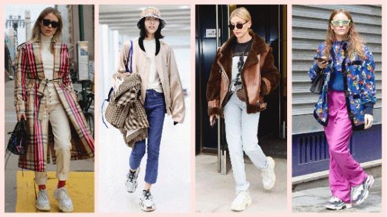 谁说小白鞋土这样穿又酷又美,2021流行的小白鞋显瘦又百搭