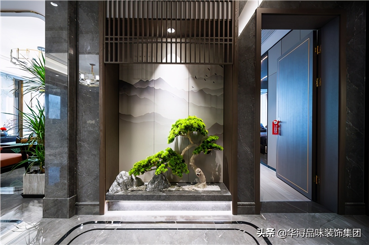 正对餐厅玄关效果图,大门正对厨房玄关如何设计