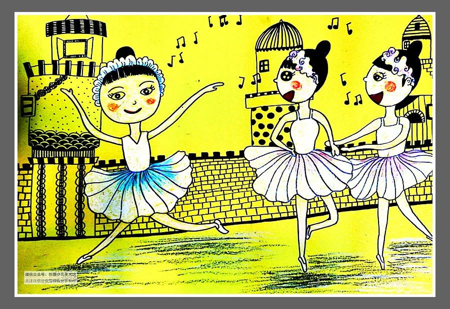 绘画素材儿童画,色彩的渐变绘画作品儿童画