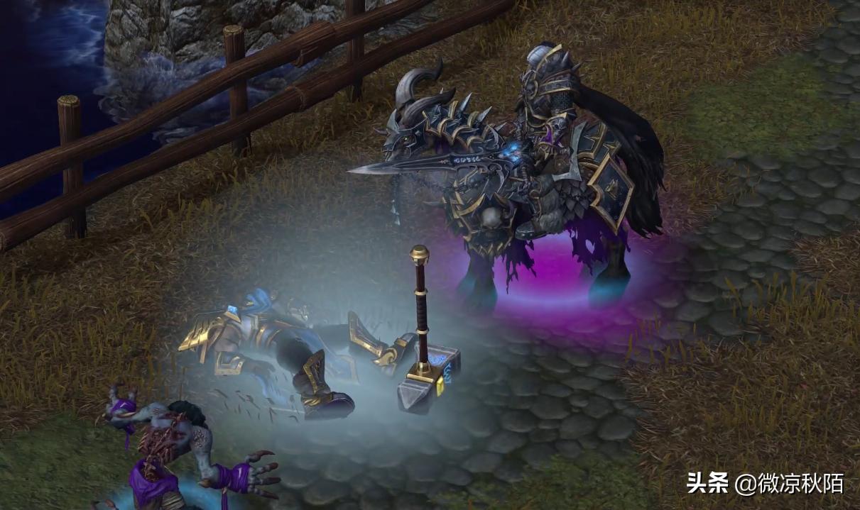 阿尔萨斯被乌瑟尔扔进噬渊动画,魔兽世界阿尔萨斯背景故事