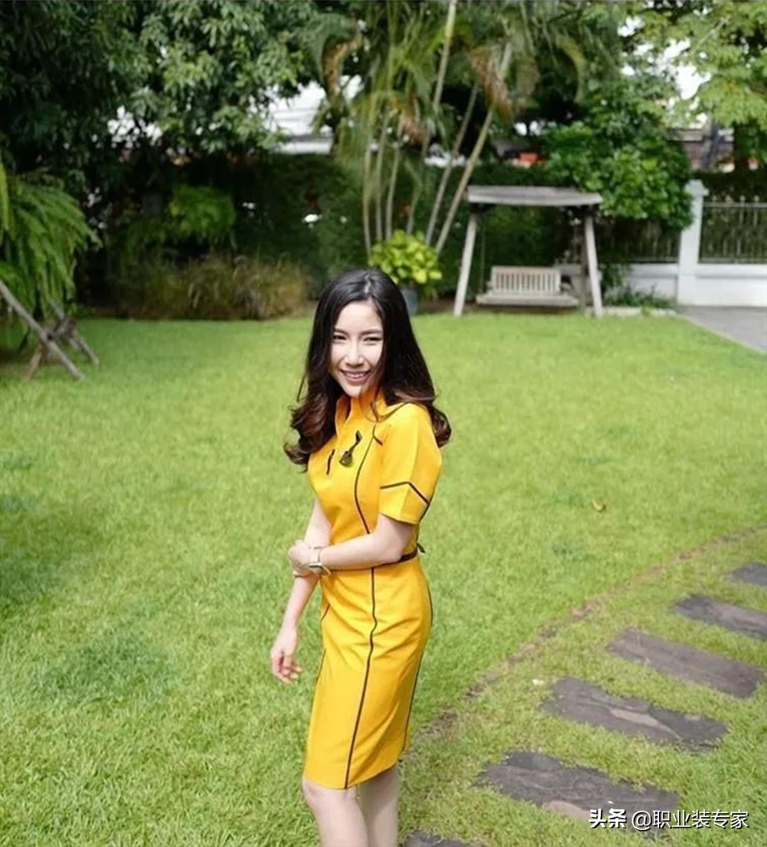 泰国酷鸟航空空姐服,泰国国际航空公司制服特色