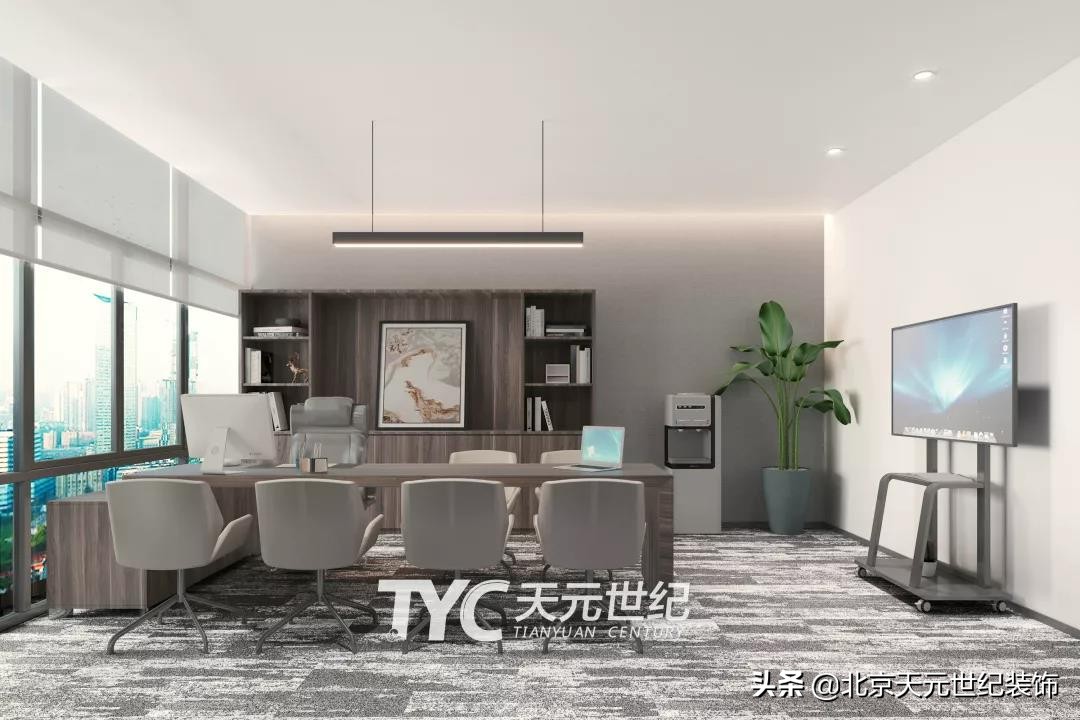 西城国际化办公室装修设计效果,北京现代简约装修设计效果图