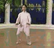 24式太极拳背向带口令慢动作教学,邱慧芳24式太极拳教学视频完整版