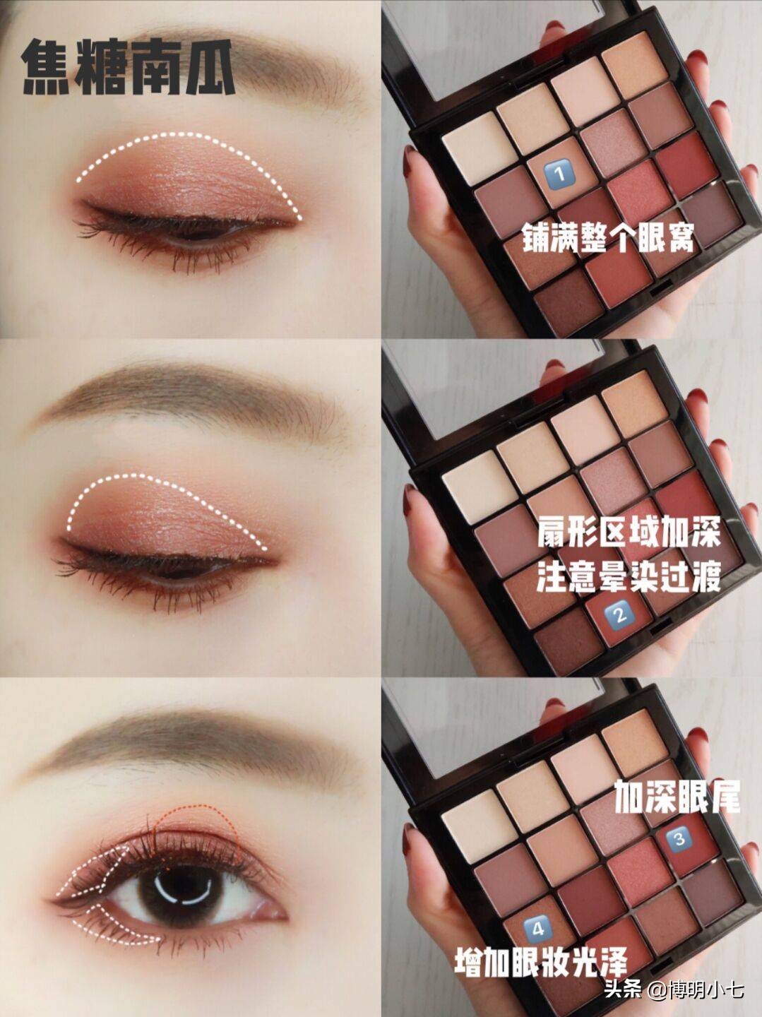 欧莱雅眼影盘16色眼妆教程,nyx眼影盘16色使用教程图纸