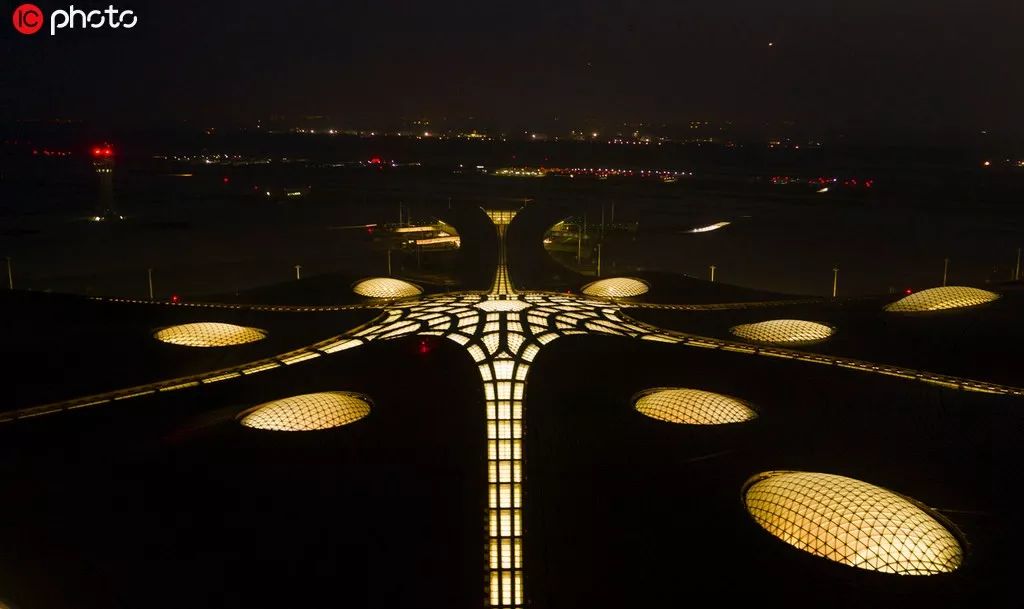 大兴机场内部平面示意图,北京大兴机场设计效果图