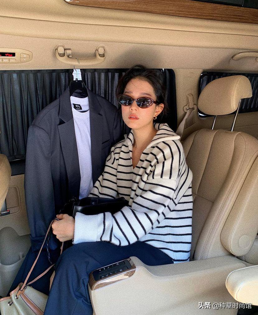 秋针织西装裤,针织衫西装裤什么场合穿