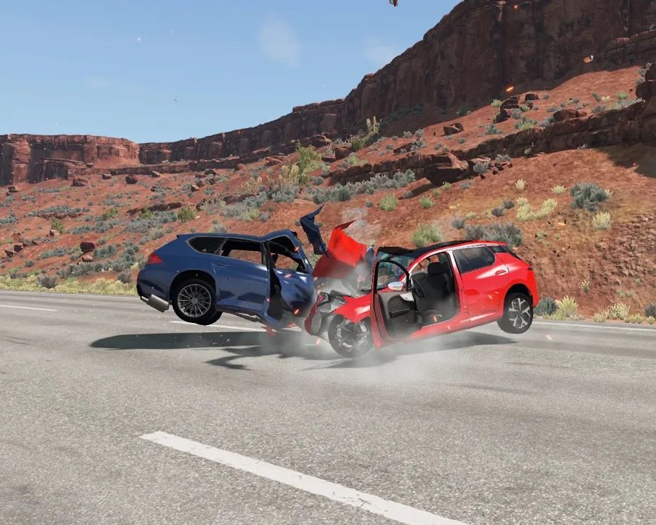 车祸模拟器高端操作,beamngdrive撞车模组