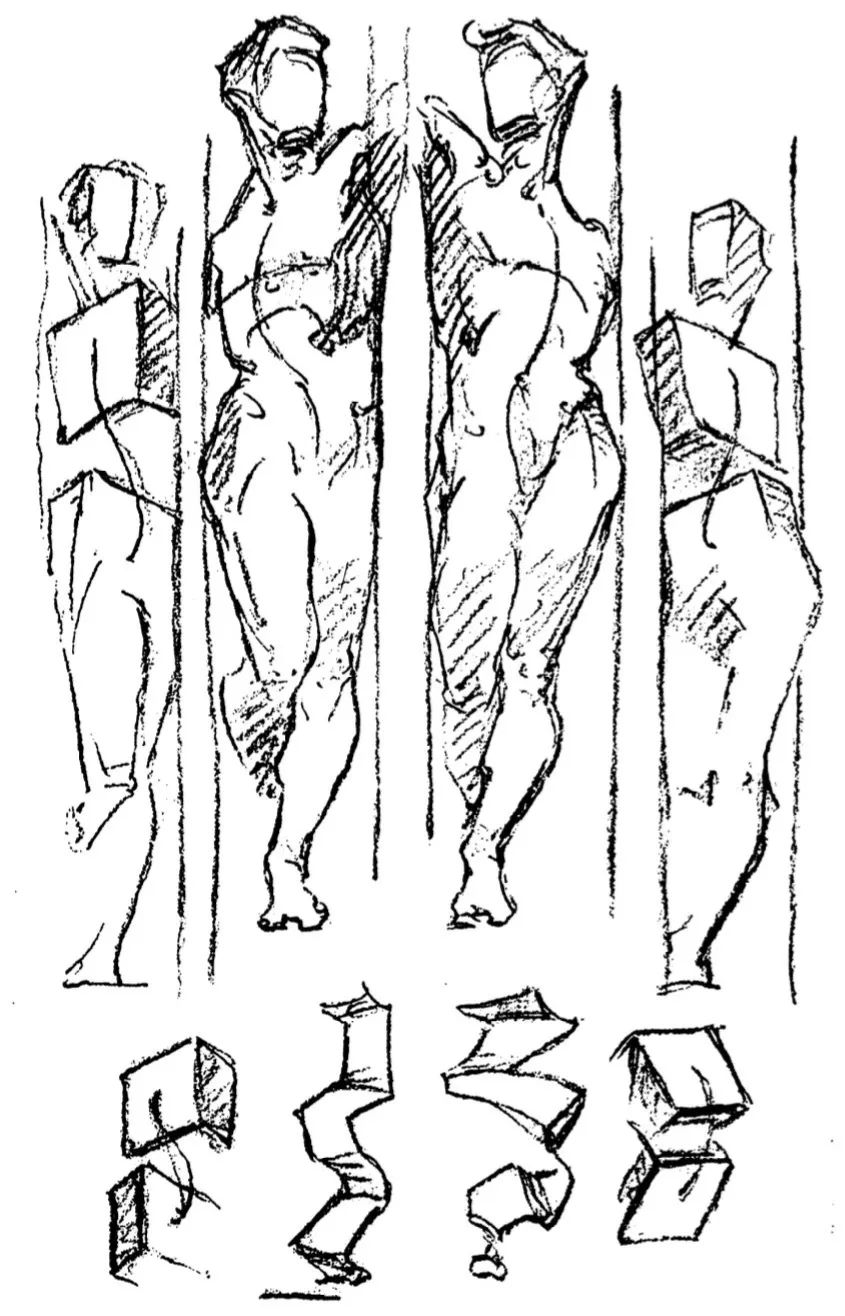 速写解析视频教程,门采尔素描速写欣赏