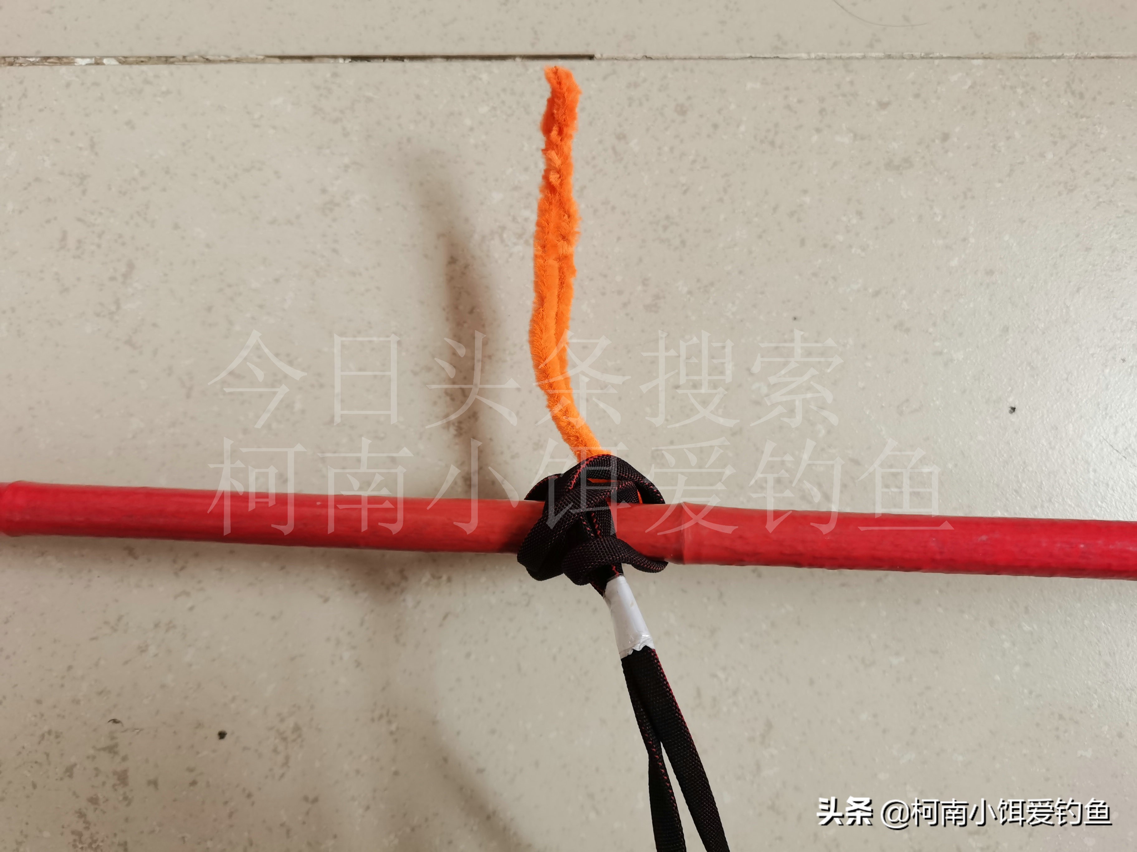 新手学钓鱼鱼线打结教程,钓鱼技巧鱼线打结方法图解