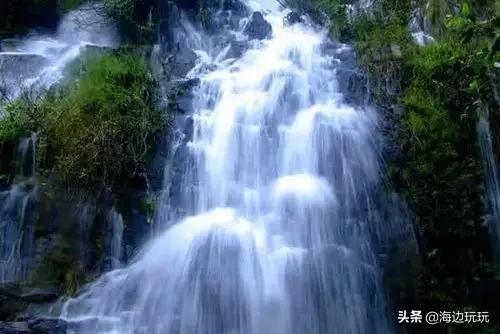 海南古银瀑布线路,海南兴隆情人瀑布