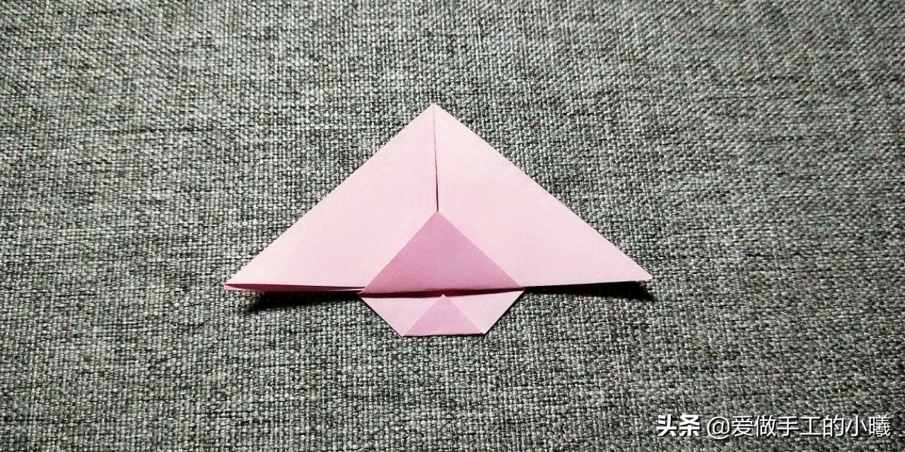 幼儿园五瓣花折纸,立体五瓣樱花折纸