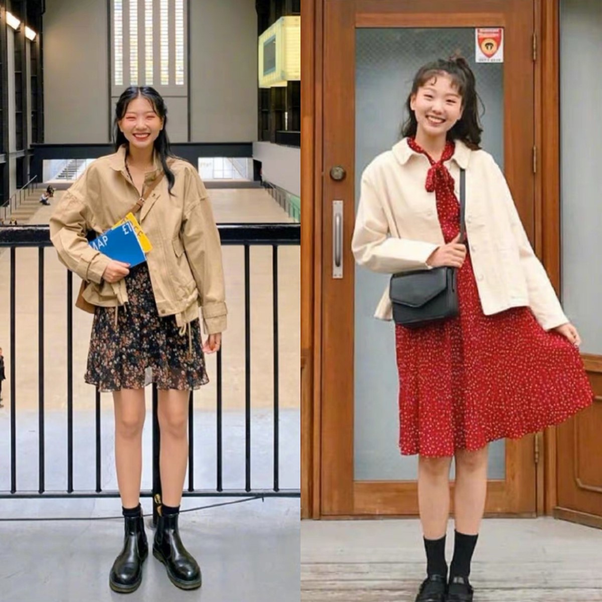 很火的韩国小姐姐穿搭,韩国小姐姐的穿搭日常完美身材