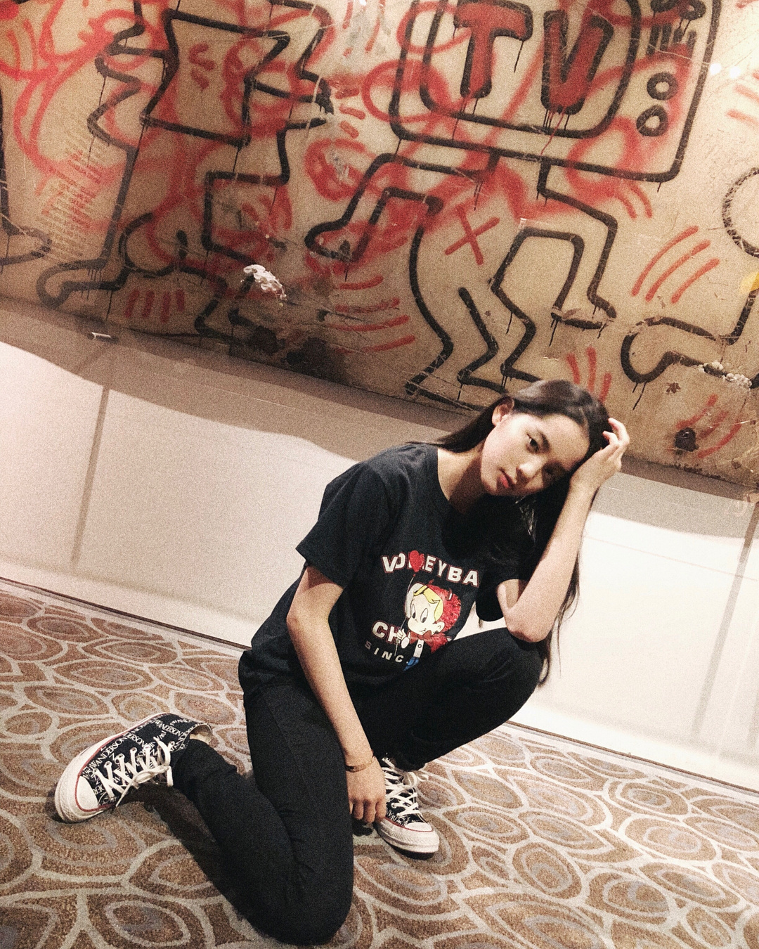 欧阳娜娜匡威onestar,欧阳娜娜匡威帆布鞋黑